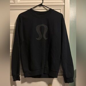 lululemon athletica Women’s Black Crewneck with Tonal Logo